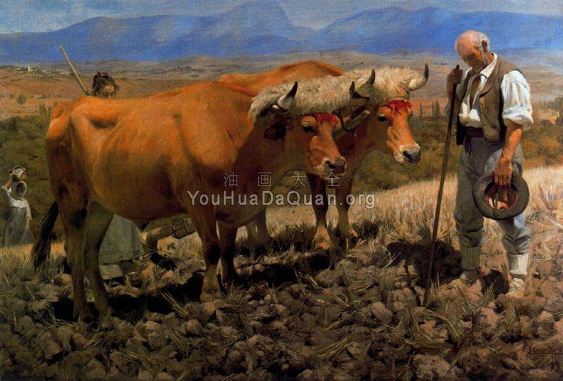 Prayer of angelus or Midday - 伊格纳西奥·狄亚兹·奥拉诺